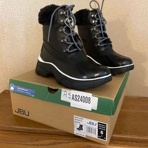 NEW Black Boots Winter W/ Fur Women’s Size 6